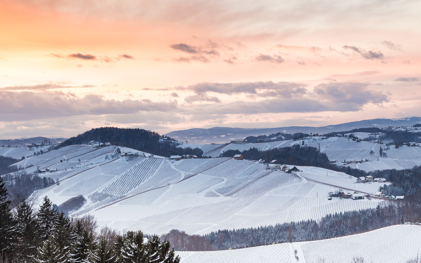 Die Südsteiermark im Schnee