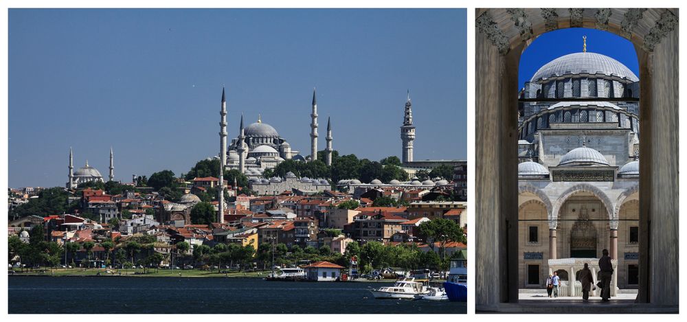 Die Süleymaniye-Moschee...