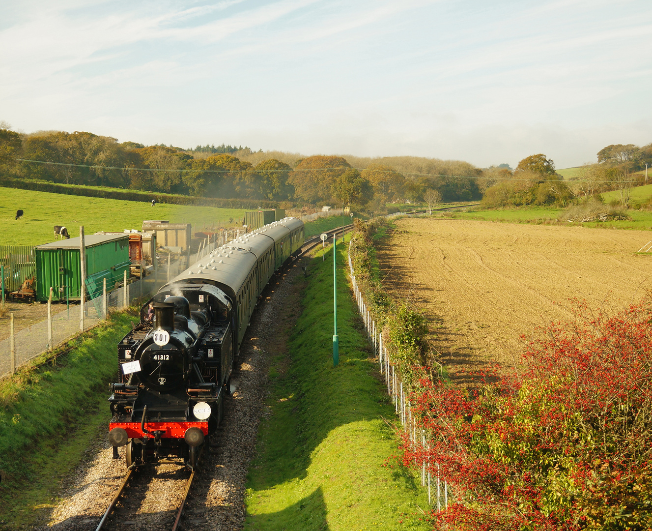 Die Swanage Railway im herbstlichen Südengland