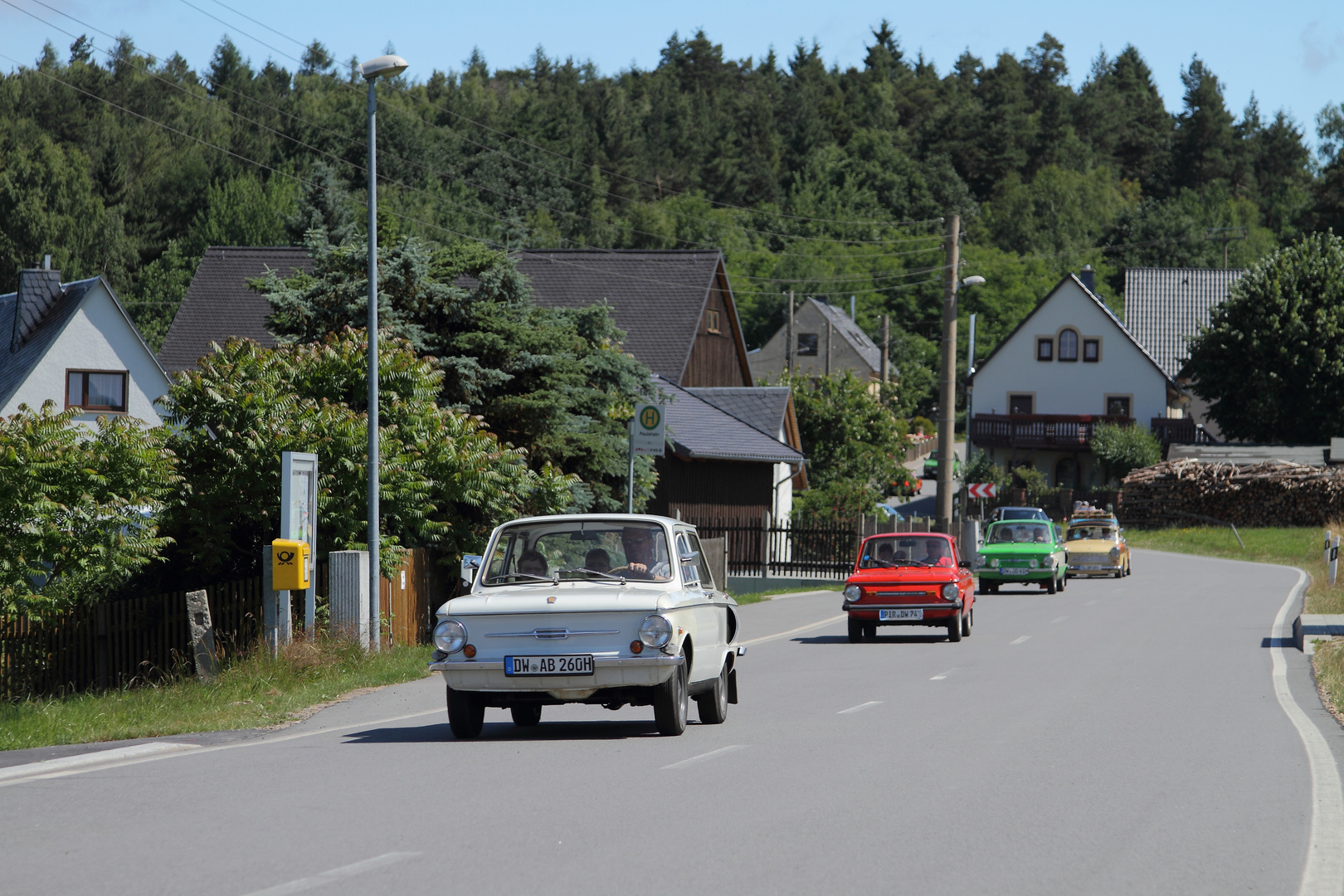 Die Teilnehmer des 7. Seiferdorfer Oldtimertreffens