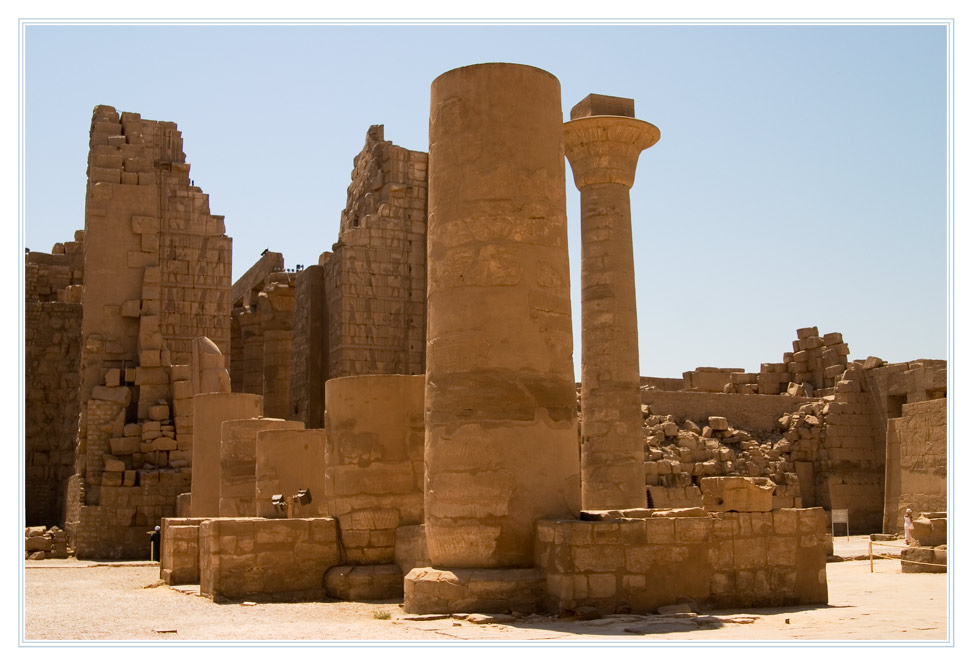Die Tempel von Karnak, ein riesiges Puzzel