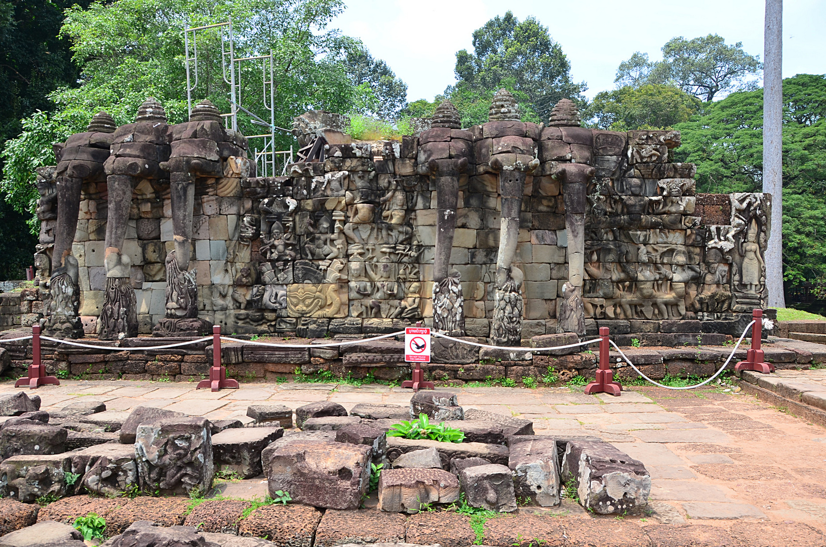 Die Terrasse des Leprakönigs. Angkor Thom