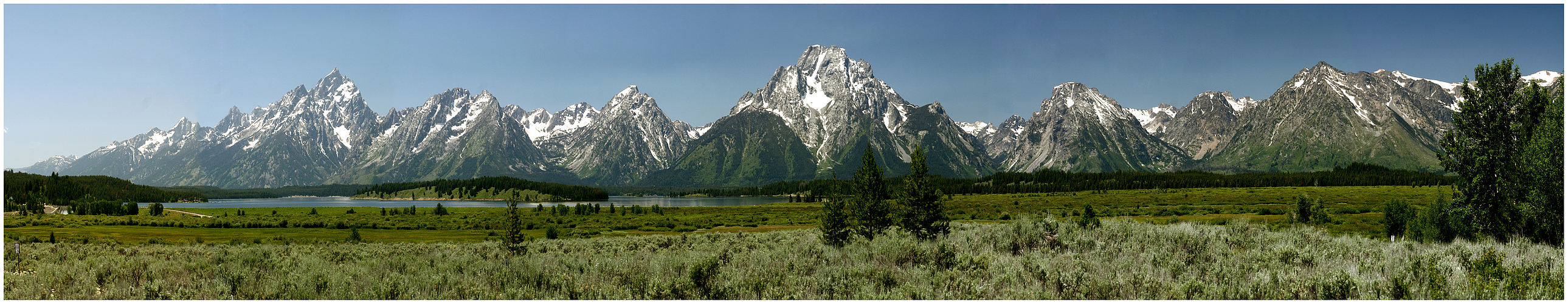 Die Tetons Bergkette