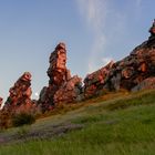 Die Teufelsmauer zur untergehenden Sonne