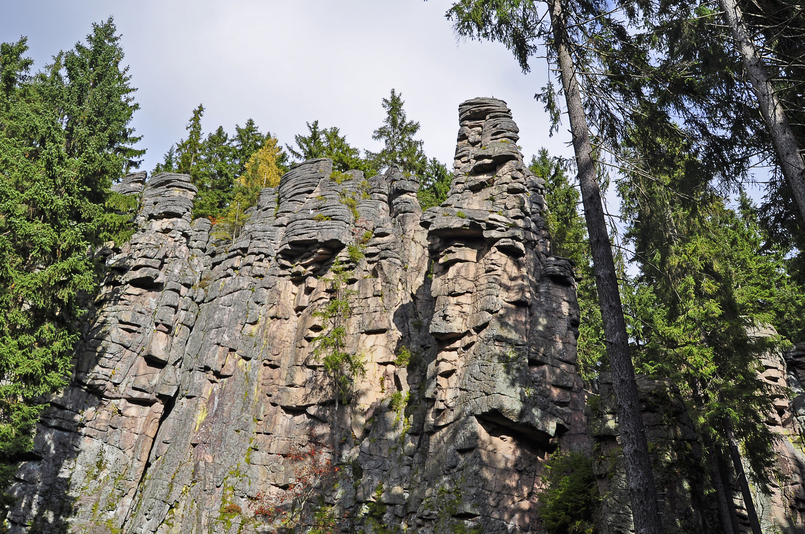 Die Teufelssteine im Steinbachtal zwischen Johanngeorgenstadt und Erlabrunn