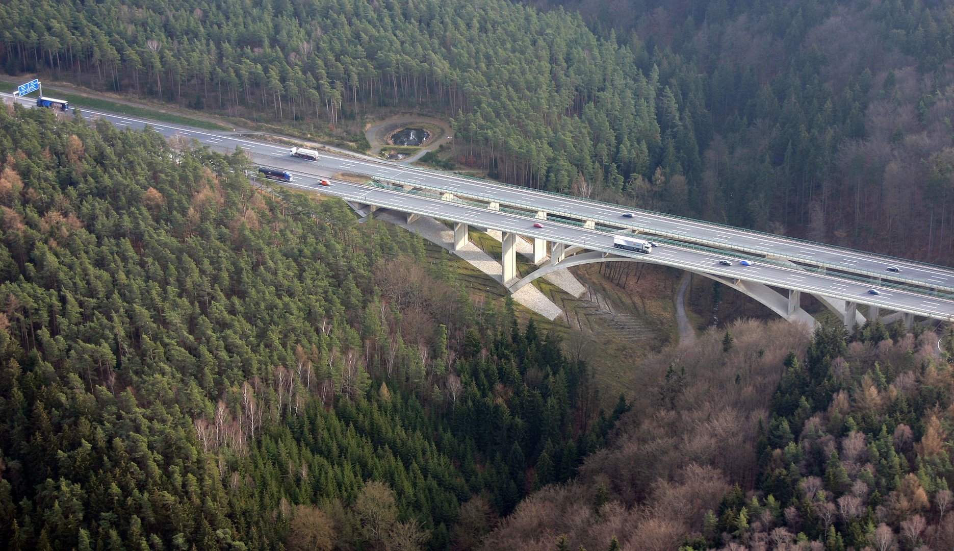 Die Teufelstalbrücke ander BAB 4 