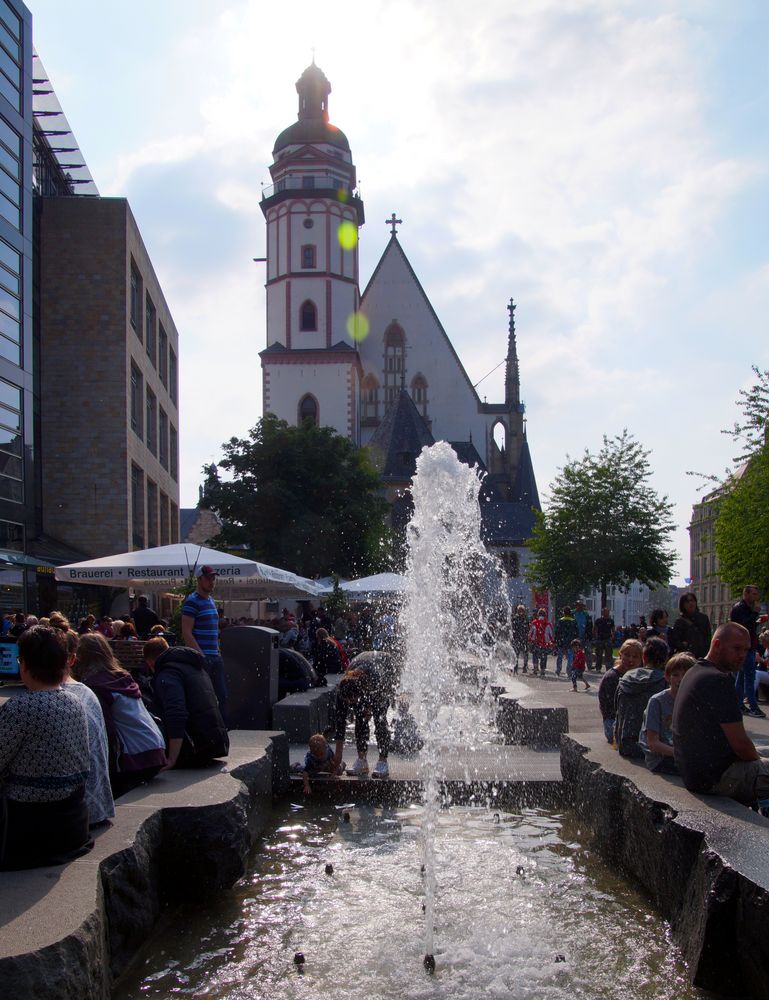 Die Thomaskirche in Leipzig ...