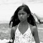 Die Tochter am Strand