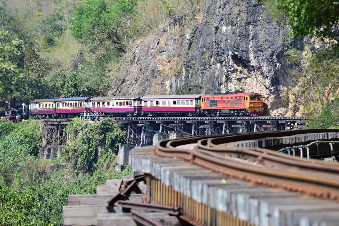 Die Todeseisenbahn am Fluss Kwai