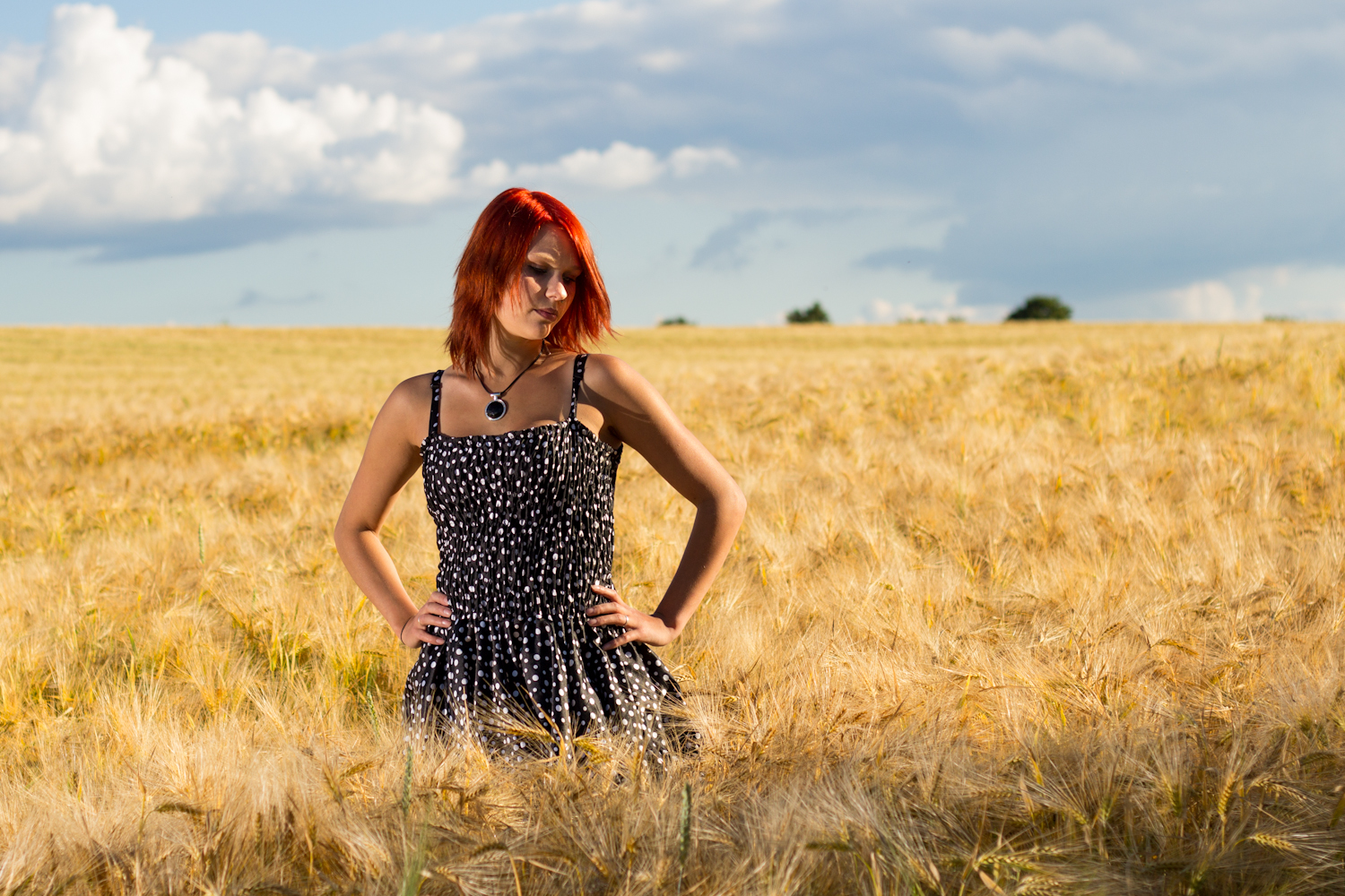 Die tollste Frau im Kornfeld :-)