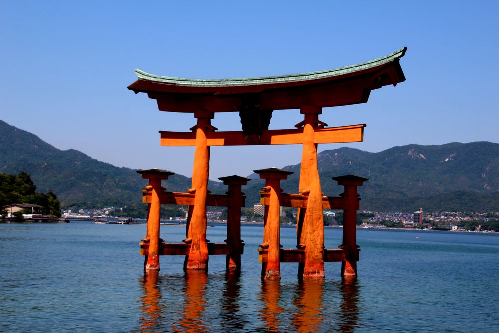 Die Torii auf Miyajima