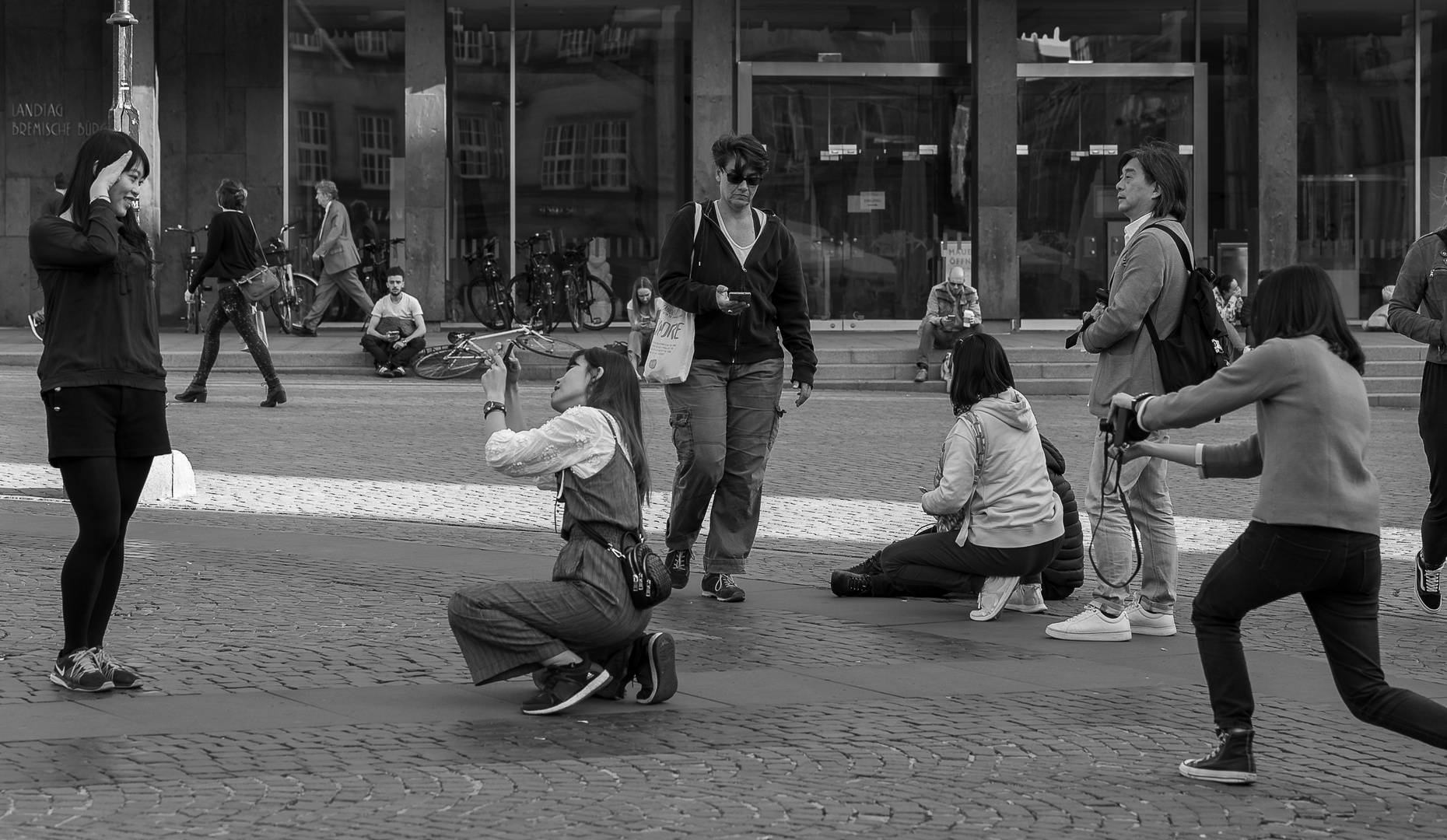 Die Touristen in Bremen