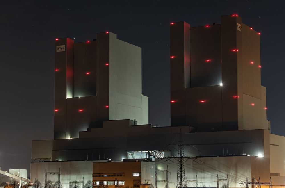 Die Tower Foto & Bild industrie und technik, industrie nachts