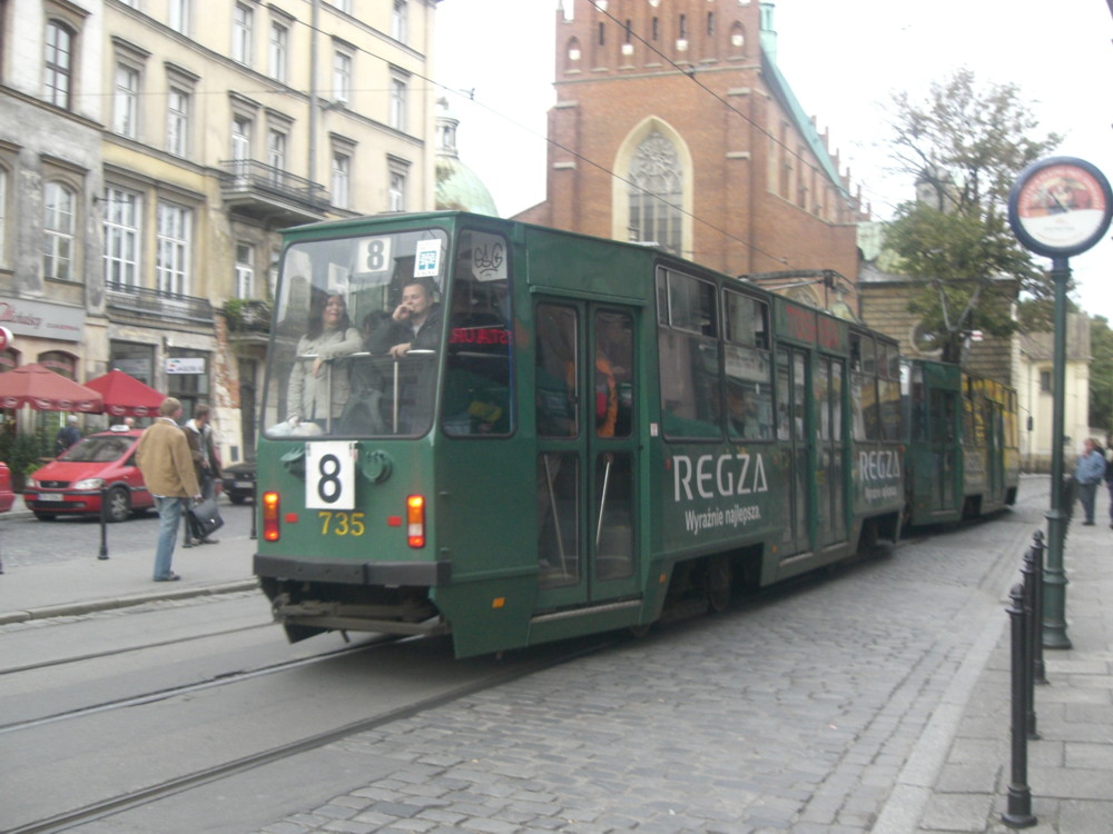 Die Trams von Krakau.