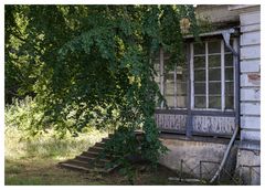 die Treppe auf die Verand