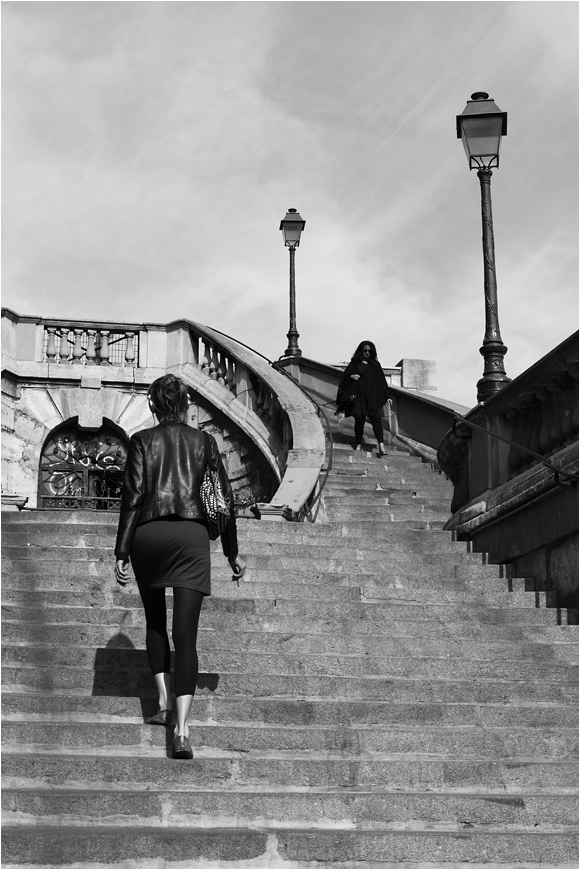 ...die Treppe beim Gare de l'Est ...