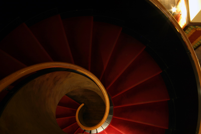 Die Treppe beim Restaurant L'Escale