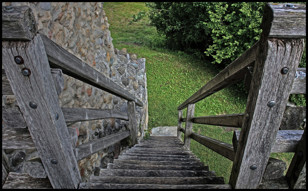 Die Treppe.