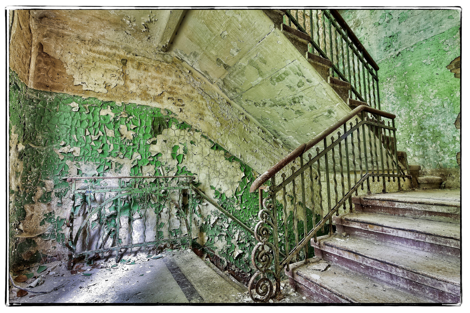 Die Treppe im Frauenhaus Beelitz