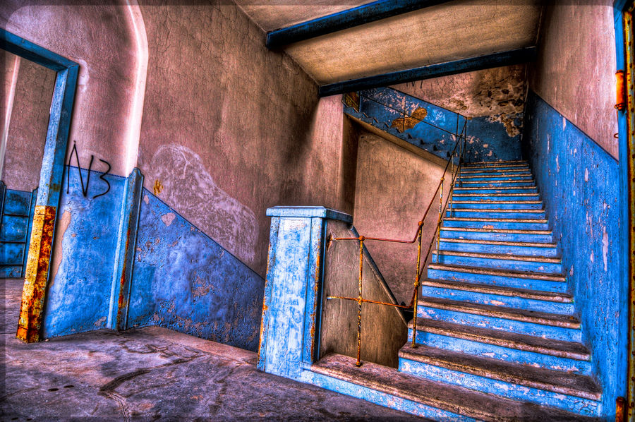 Die Treppe im Geisterschloss