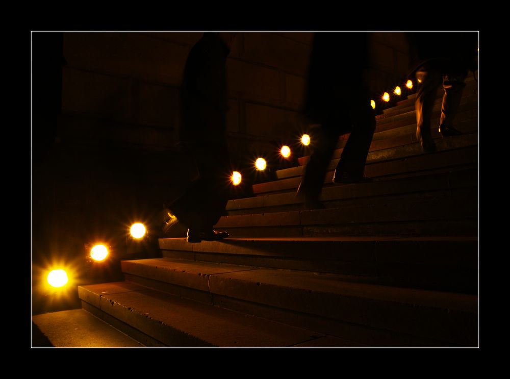 die Treppe im Licht