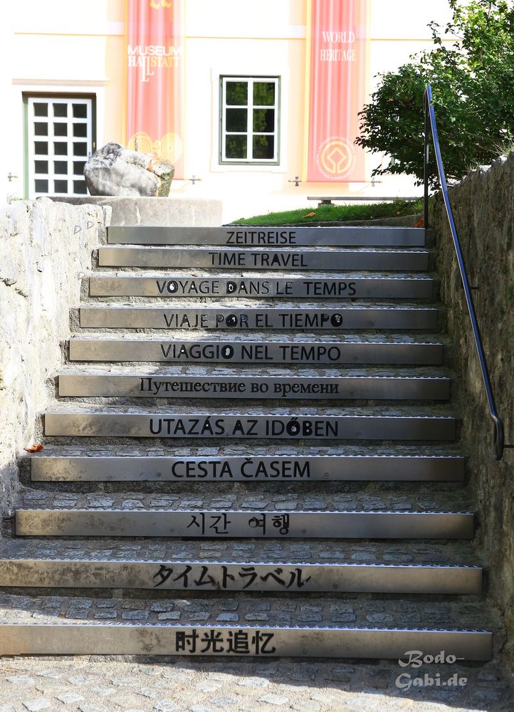 Die Treppe in Hallstatt