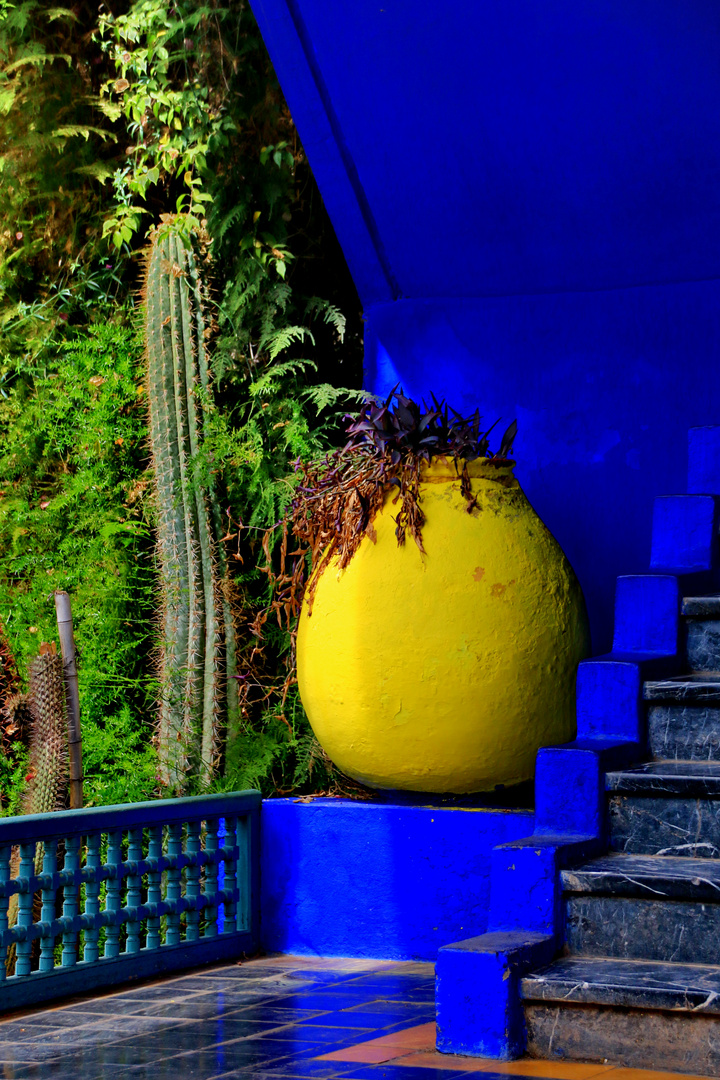 Die Treppe zum Garten