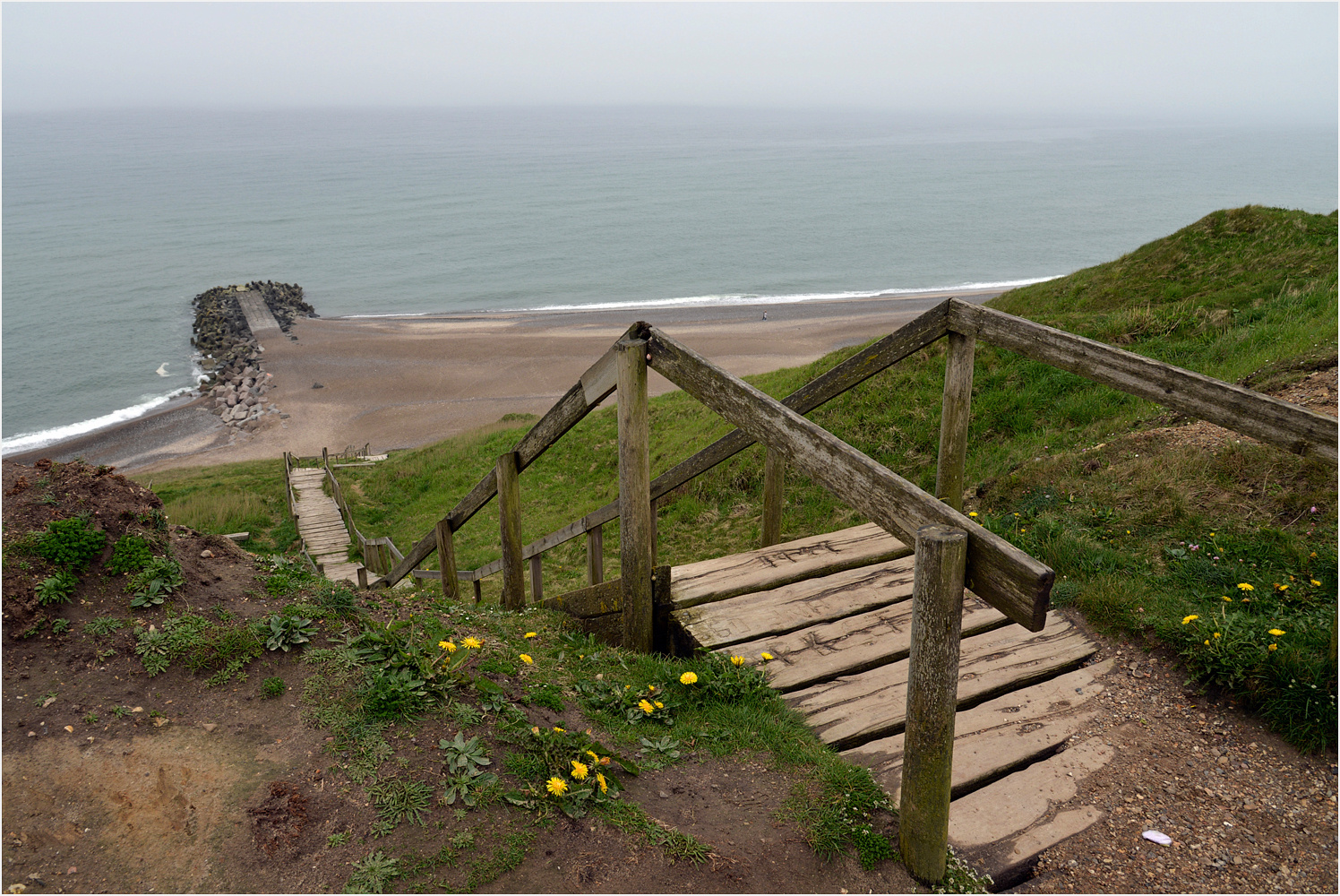 Die Treppe zum Strand