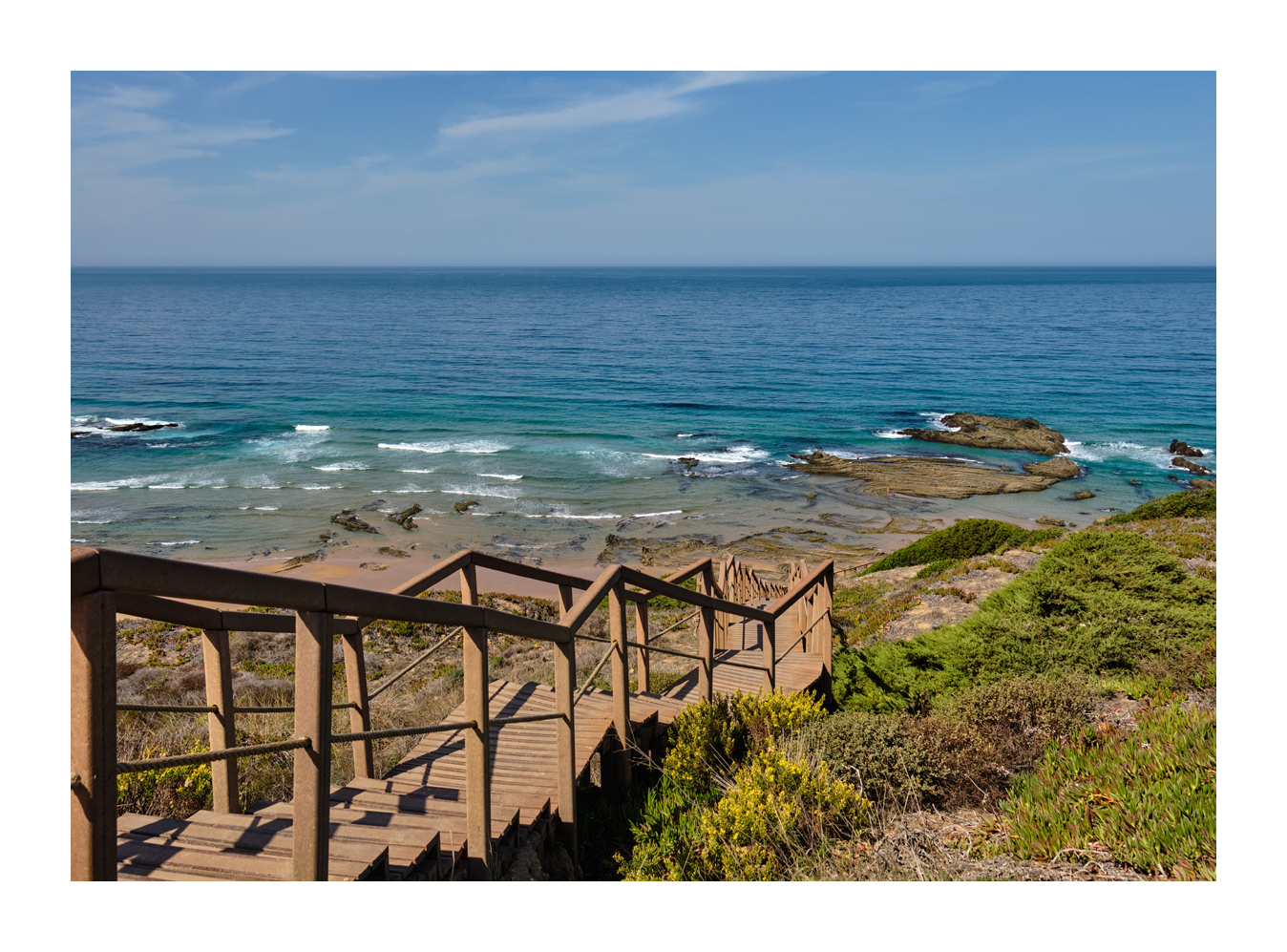 Die Treppe zum Strand