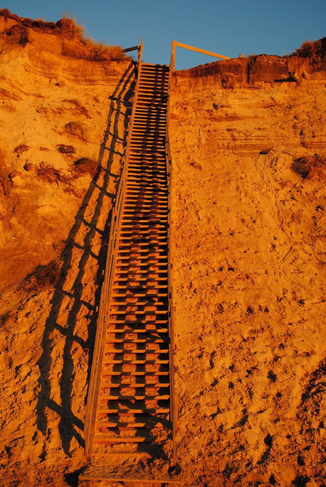 Die Treppe zum Strand