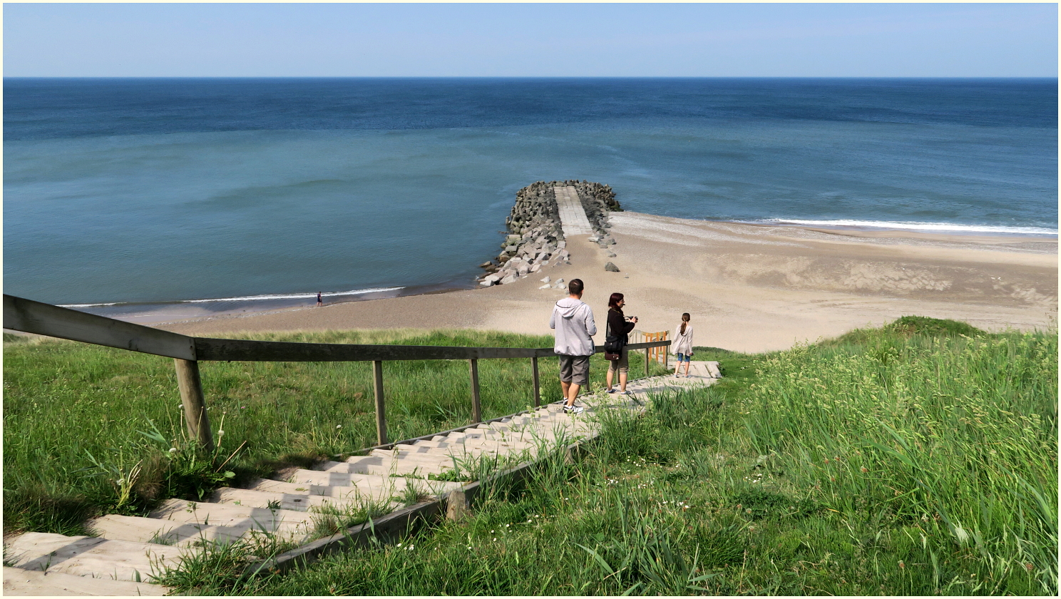 Die Treppe zum Strand