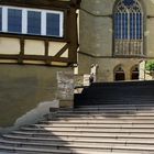 Die Treppe zur Herrenberger Stiftskirche