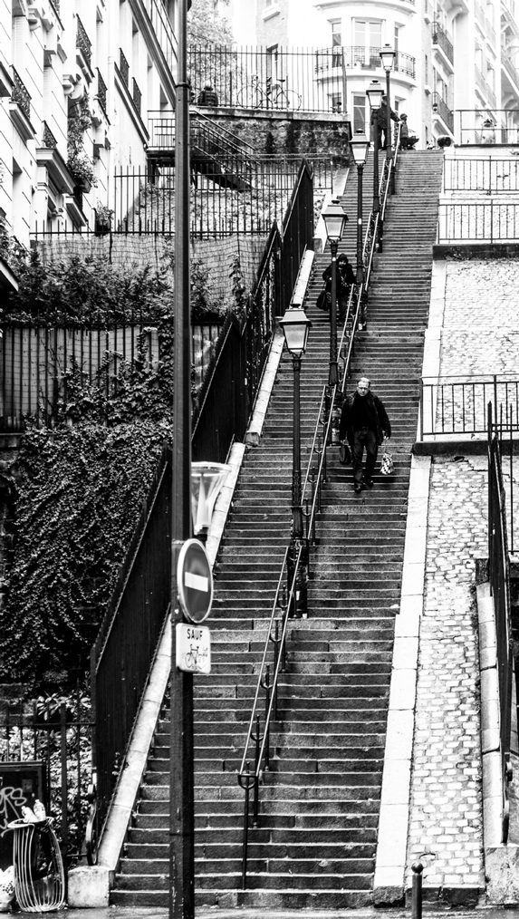Die Treppen vom Montmartre