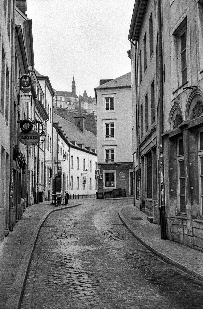 Die Trierer Straße in Luxemburg-Grund