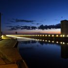 Die Trogbrücke bei Nacht