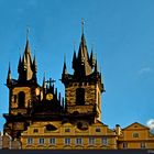 Die Türme der Teynkirche in Prag