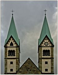 Die Türme der Werler Basilika.