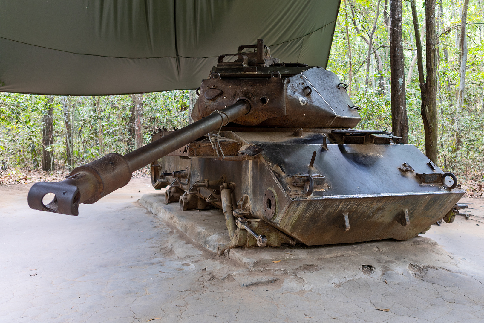 Die Tunnel von Cu Chi in Vietnam