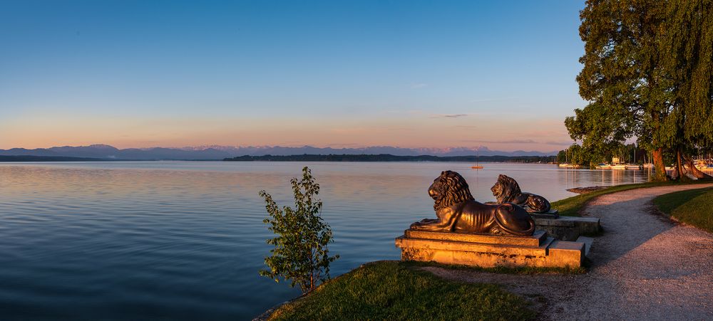 Die Tutzinger Löwen am Starnberger See