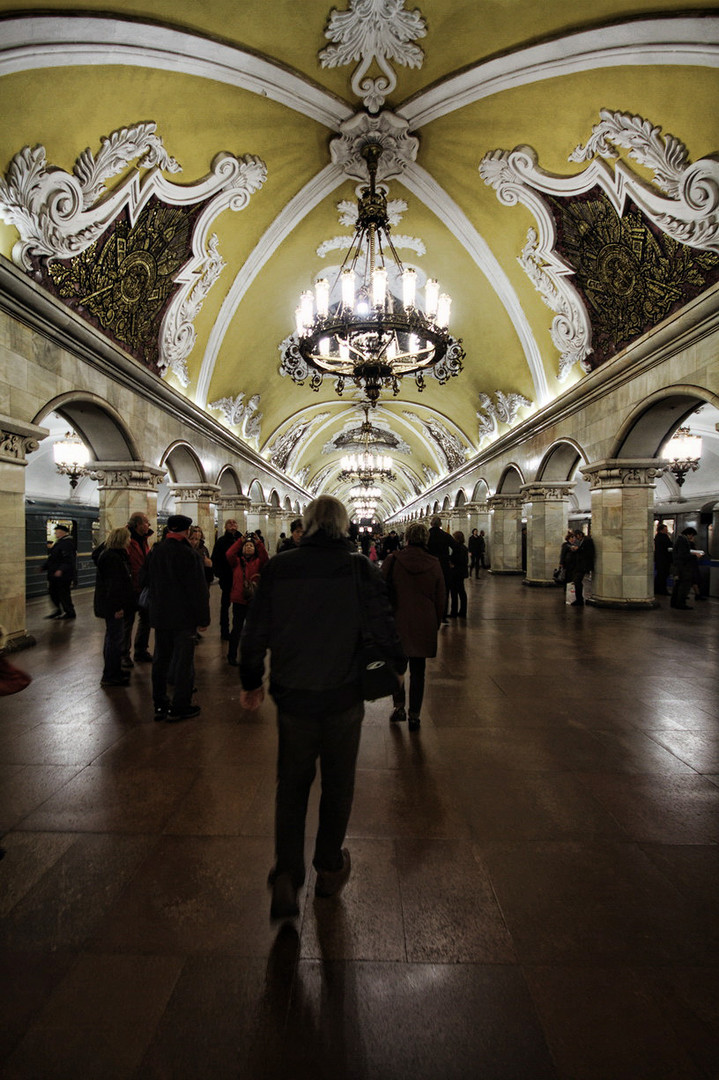 Die U-Bahn in Moskau