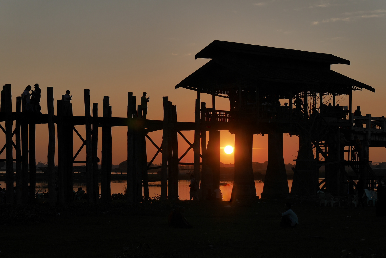 Die U-Bein-Brücke in Myanmar