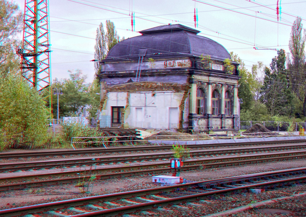 Die Überreste des Gößnitzer Bahnhofs