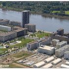 die Überseestadt im Panorama (Luftbild, aerial)