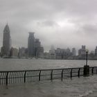 die Uferpromenade in Pudong, nachmittags um 4 (vor'm Taifun)