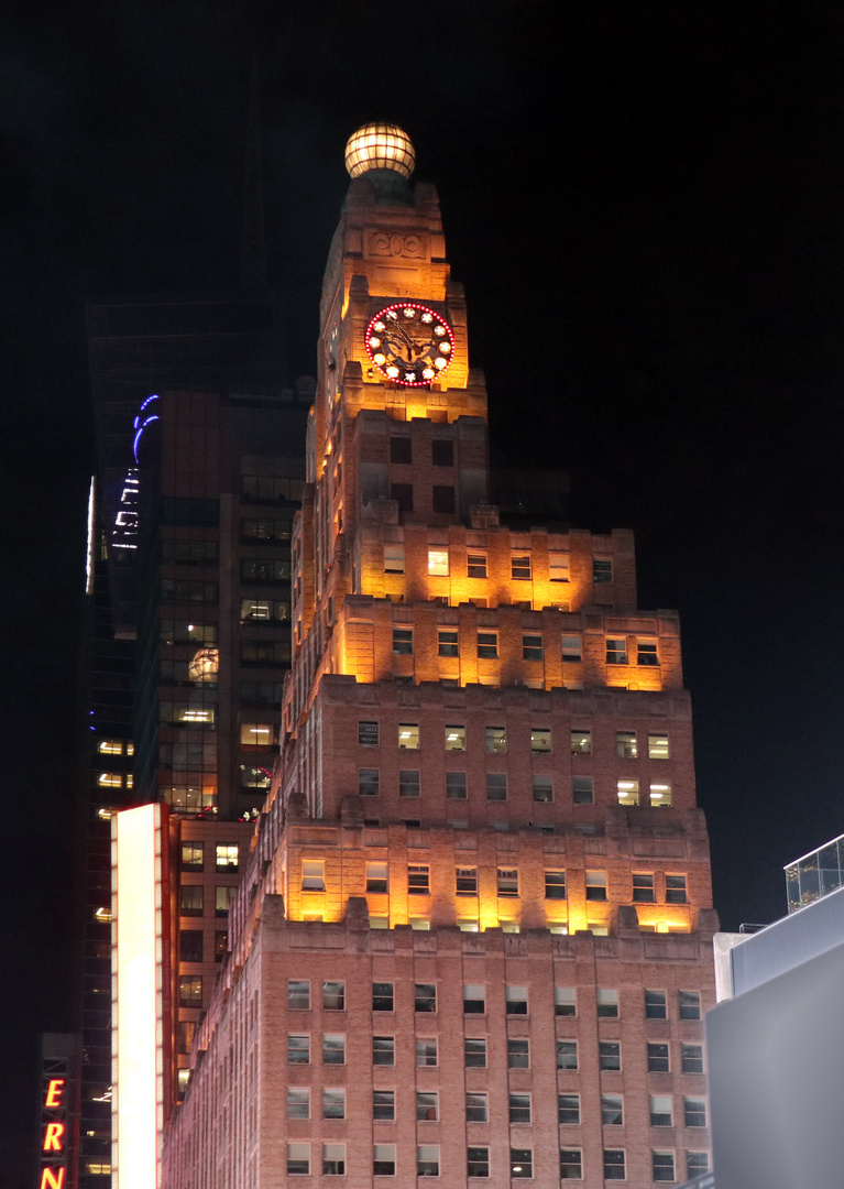Die Uhr am Time Square