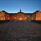 Die Universität Münster zur blauen Stunde...