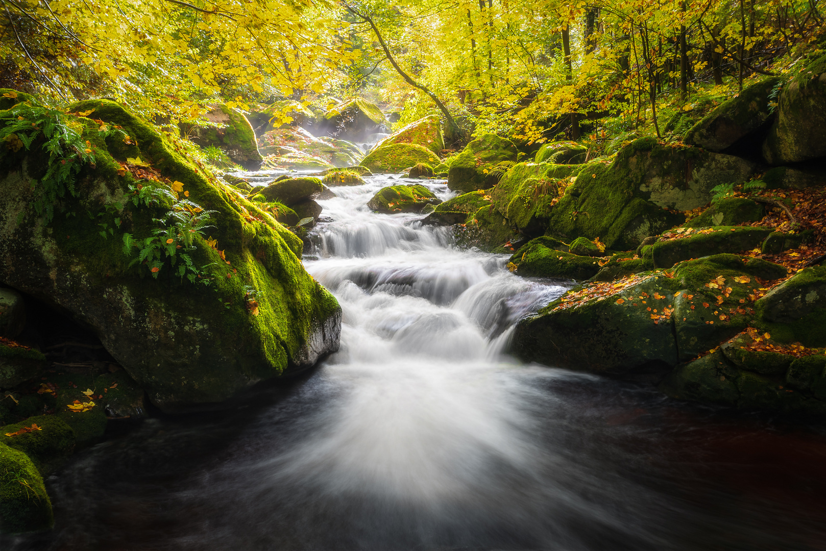 Die unteren Ilsefälle im Harz