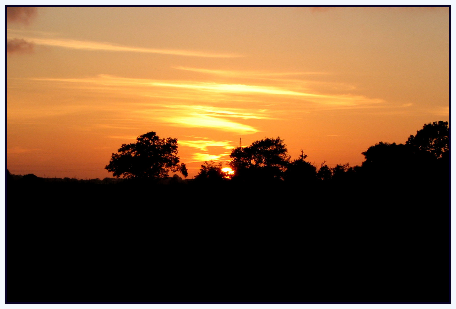 Die untergehende Sonne