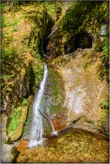 Die unterste Stufe des Edelfrauengrab-Wasserfalls