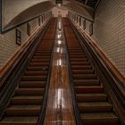 die Uralt-Rolltreppe des Sint-Annatunnel